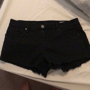 Blank NYC black cut off “Little Queenie” shorts